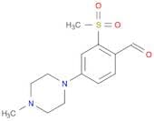 Benzaldehyde, 4-(4-methyl-1-piperazinyl)-2-(methylsulfonyl)-