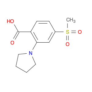 Benzoic acid, 4-(methylsulfonyl)-2-(1-pyrrolidinyl)-