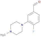 Benzaldehyde, 4-fluoro-3-(4-methyl-1-piperazinyl)-
