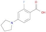 Benzoic acid, 2-fluoro-4-(1-pyrrolidinyl)-