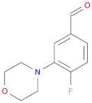 Benzaldehyde, 4-​fluoro-​3-​(4-​morpholinyl)​-