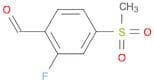 Benzaldehyde, 2-fluoro-4-(methylsulfonyl)-