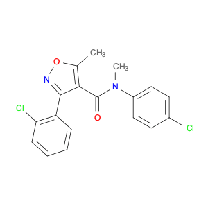 3-(2-Chlorophenyl)-N-(4-chlorophenyl)-N,5-dimethyl-1,2-oxazole-4-carboxamide