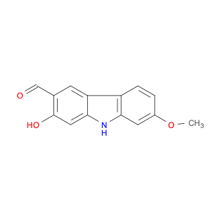 9H-Carbazole-3-carboxaldehyde, 2-hydroxy-7-methoxy-