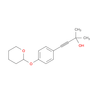 3-Butyn-2-ol, 2-methyl-4-[4-[(tetrahydro-2H-pyran-2-yl)oxy]phenyl]-