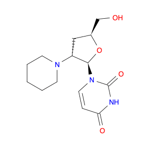 Uridine, 2',3'-dideoxy-2'-(1-piperidinyl)- (9CI)