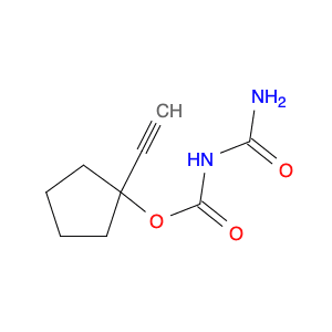 Cyclopentanol, 1-ethynyl-, allophanate (6CI)