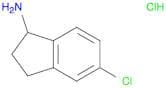 1H-Inden-1-amine, 5-chloro-2,3-dihydro-, hydrochloride (1:1)