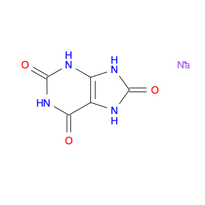 1H-​Purine-​2,​6,​8(3H)​-​trione, 7,​9-​dihydro-​, sodium salt (1:1)