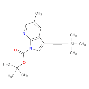1H-Pyrrolo[2,3-b]pyridine-1-carboxylic acid, 5-methyl-3-[2-(trimethylsilyl)ethynyl]-, 1,1-dimethyl…