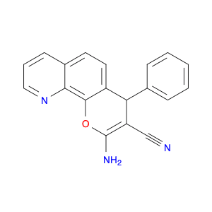 4H-Pyrano[3,2-h]quinoline-3-carbonitrile, 2-amino-4-phenyl-