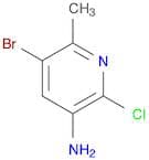 3-Pyridinamine, 5-bromo-2-chloro-6-methyl-