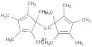 Silane, bromobis(1,2,3,4,5-pentamethyl-2,4-cyclopentadien-1-yl)- (9CI)