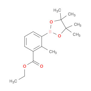 Benzoic acid, 2-methyl-3-(4,4,5,5-tetramethyl-1,3,2-dioxaborolan-2-yl)-, ethyl ester