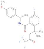 (S)-5-Fluoro-N-(1-(4-methoxyphenyl)ethyl)-2-(5,5,5-trifluoro-2-methyl-4-oxopentan-2-yl)benzamide