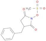 2,5-Pyrrolidinedione, 1-[(methylsulfonyl)oxy]-3-(phenylmethyl)-