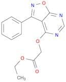 Acetic acid, 2-[(3-phenylisoxazolo[5,4-d]pyrimidin-4-yl)oxy]-, ethyl ester