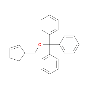 Benzene, 1,1',1''-[(2-cyclopenten-1-ylmethoxy)methylidyne]tris-