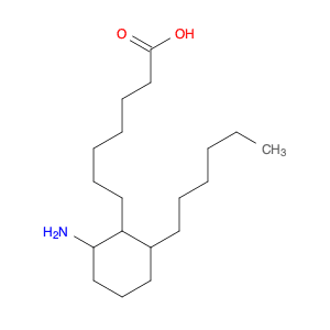 Cyclohexaneheptanoic acid, 2-amino-6-hexyl-