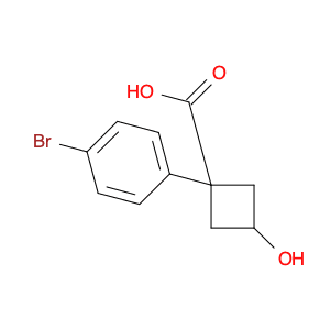 1-(4-Bromophenyl)-3-hydroxycyclobutanecarboxylic acid