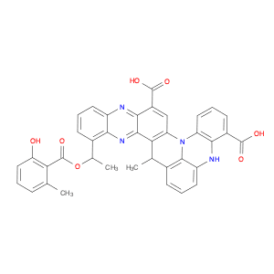 6H,10H-Pyrido[3,2-a:5,6,1-d'e']diphenazine-11,17-dicarboxylic acid, 4-[1-[(2-hydroxy-6-methylbenzo…