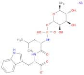 N-[N-[[(6-Deoxy-α-L-mannopyranosyl)oxy]hydroxyphosphinyl]-L-leucyl]-L-tryptophan xsodium salt