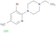 3-Bromo-2-(4-ethylpiperazino)-5-methylpyridine, HCl