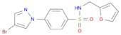 N-(Furan-2-ylmethyl) 4-(4-bromopyrazol-1-yl)benzenesulfonamide