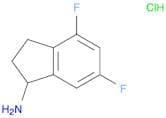 1H-Inden-1-amine, 4,6-difluoro-2,3-dihydro-, hydrochloride (1:1)
