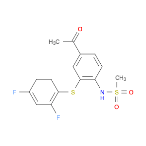 Methanesulfonamide, N-[4-acetyl-2-[(2,4-difluorophenyl)thio]phenyl]-