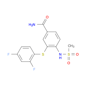 Benzamide, 3-[(2,4-difluorophenyl)thio]-4-[(methylsulfonyl)amino]-
