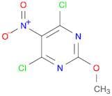 Pyrimidine, 4,6-dichloro-2-methoxy-5-nitro-