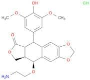 Furo[3',4':6,7]naphtho[2,3-d]-1,3-dioxol-6(5aH)-one, 9-(2-aminoethoxy)-5,8,8a,9-tetrahydro-5-(4-hy…