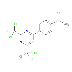 1-(4-(4,6-Bis(trichloromethyl)-1,3,5-triazin-2-yl)phenyl)ethanone