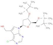7H-Pyrrolo[2,3-d]pyrimidine-5-methanol, 4-chloro-7-[2-deoxy-3,5-bis-O-[(1,1-dimethylethyl)dimethyl…