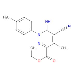 Ethyl 5-cyano-6-imino-4-methyl-1-(p-tolyl)-1,6-dihydropyridazine-3-carboxylate