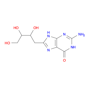 6H-Purin-6-one, 2-amino-1,9-dihydro-8-(2,3,4-trihydroxybutyl)-