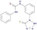 Urea, N-[3-(2,5-dihydro-5-thioxo-1H-tetrazol-1-yl)phenyl]-N'-phenyl-