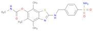 Benzenesulfonamide, 4-[[[4,5,7-trimethyl-6-[[(methylamino)carbonyl]oxy]-2-benzothiazolyl]amino]met…