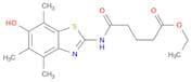 Pentanoic acid, 5-[(6-hydroxy-4,5,7-trimethyl-2-benzothiazolyl)amino]-5-oxo-, ethyl ester