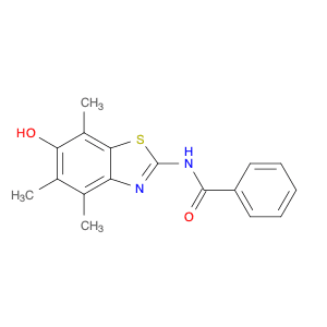 Benzamide, N-(6-hydroxy-4,5,7-trimethyl-2-benzothiazolyl)-