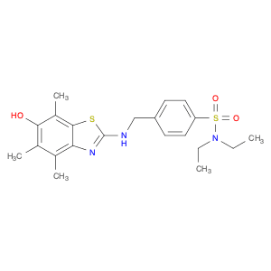 Benzenesulfonamide, N,N-diethyl-4-[[(6-hydroxy-4,5,7-trimethyl-2-benzothiazolyl)amino]methyl]-
