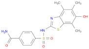Benzamide, 4-[[(6-hydroxy-4,5,7-trimethyl-2-benzothiazolyl)amino]sulfonyl]-