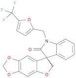 Spiro[furo[2,3-f]-1,3-benzodioxole-7(6H),3'-[3H]indol]-2'(1'H)-one, 1'-[[5-(trifluoromethyl)-2-fur…
