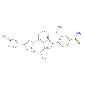 Benzamide, 3-ethyl-4-[3-(1-methylethyl)-4-[4-(1-methyl-1H-pyrazol-4-yl)-1H-imidazol-1-yl]-1H-pyraz…