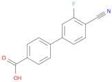 [1,1'-Biphenyl]-4-carboxylic acid, 4'-cyano-3'-fluoro-