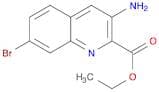 2-Quinolinecarboxylic acid, 3-amino-7-bromo-, ethyl ester