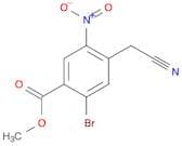 Benzoic acid, 2-bromo-4-(cyanomethyl)-5-nitro-, methyl ester
