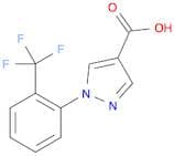 1H-Pyrazole-4-carboxylic acid, 1-[2-(trifluoromethyl)phenyl]-