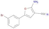 2-Amino-5-(3-bromophenyl)furan-3-carbonitrile